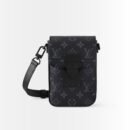 Louis Vuitton S-Lock Vertical Wearable Wallet Monogram Eclipse Black 19Cm M82252