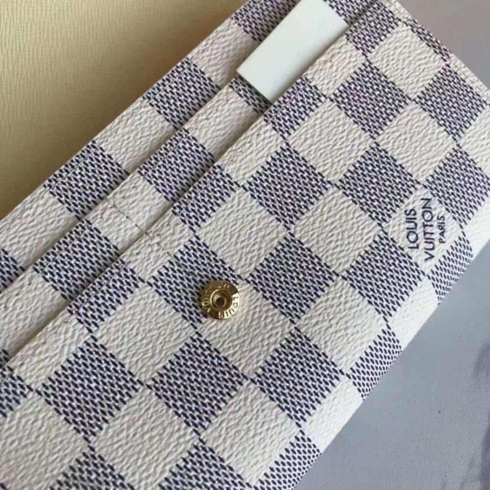 Louis Vuitton Sarah Wallet Damier Azur Canvas 19Cm N63208