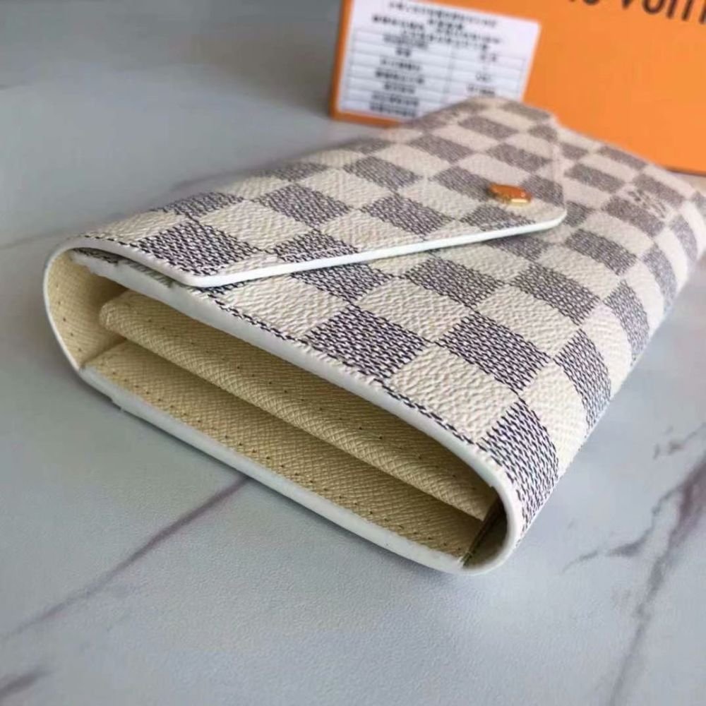 Louis Vuitton Sarah Wallet Damier Azur Canvas 19Cm N63208