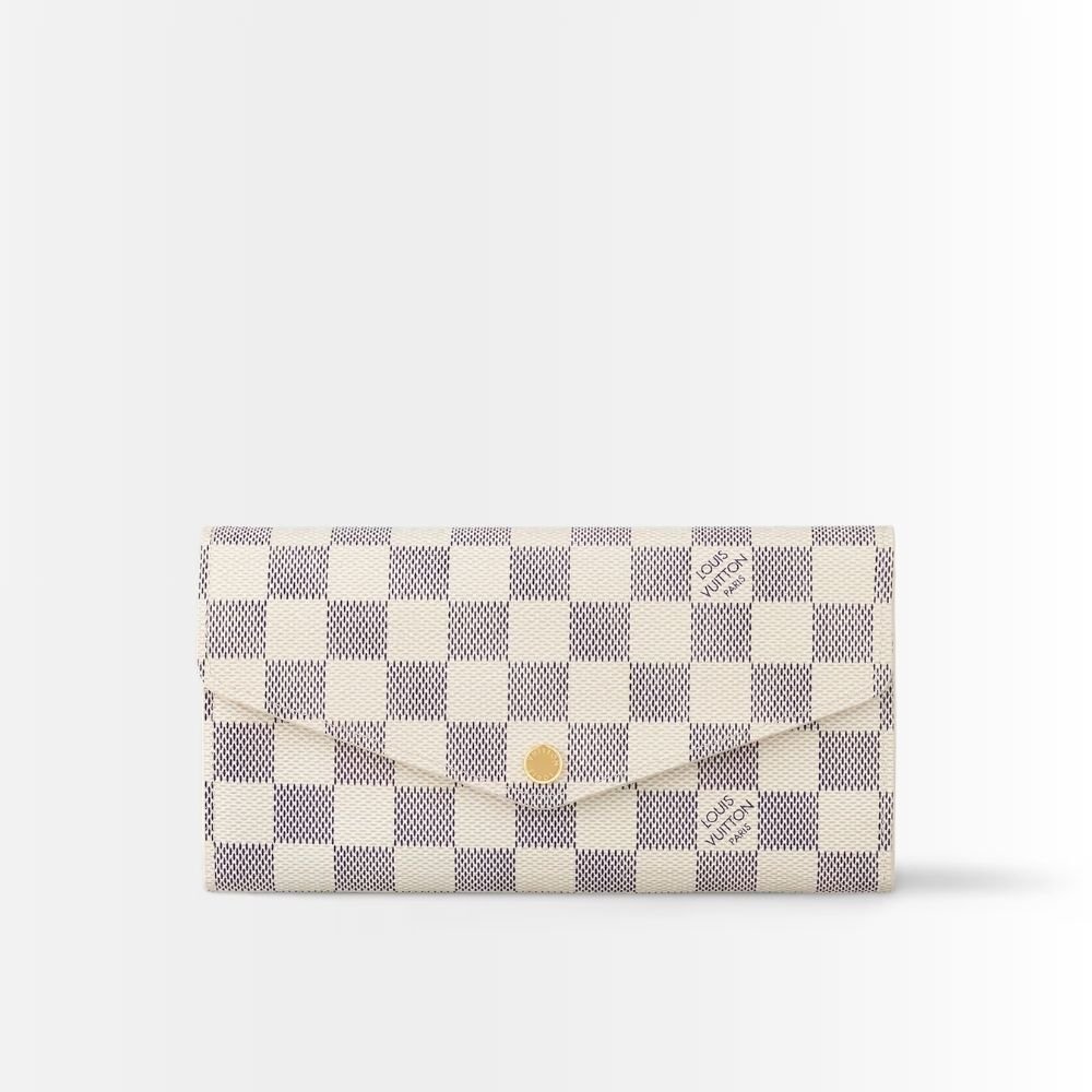 Louis Vuitton Sarah Wallet Damier Azur Canvas 19Cm N63208