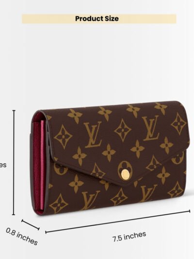 Louis Vuitton Sarah Wallet Fuchsia Pink 19cm M62234