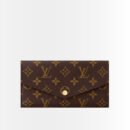 Louis Vuitton Sarah Wallet Monogram Canvas Brown 19Cm M60531
