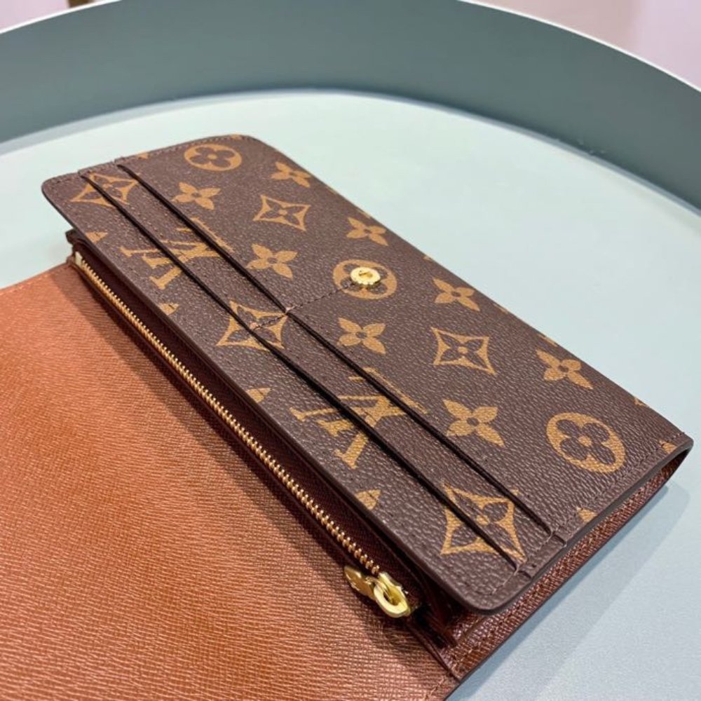 Louis Vuitton Sarah Wallet Monogram Canvas Brown 19Cm M60531