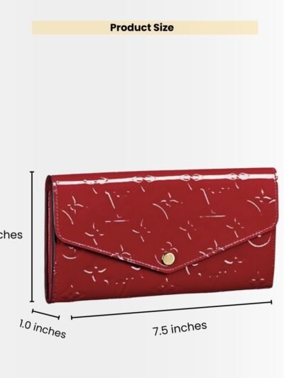 Louis Vuitton Sarah Wallet Monogram Red 19Cm