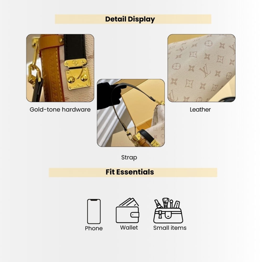Louis Vuitton Side Trunk MM Monogram Dune 23cm M46907