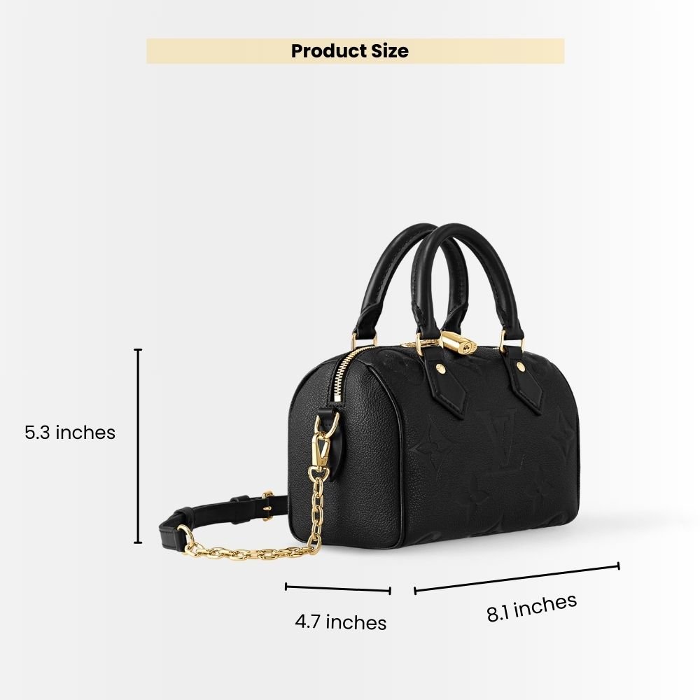 Louis Vuitton Speedy Bandoulière 20 Black 20Cm M58953