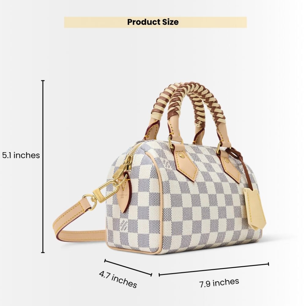 Louis Vuitton Speedy Bandoulière 20 Damier Azur Banana 20cm N40950