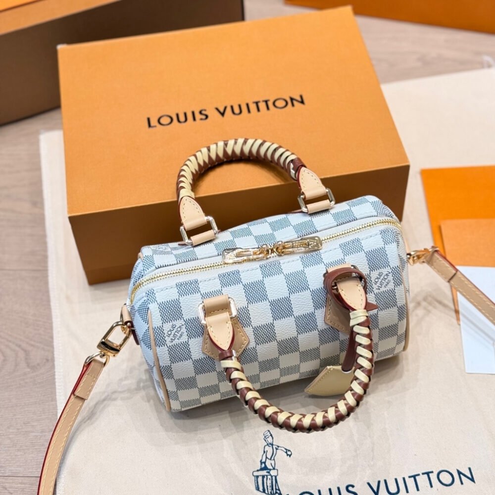 Louis Vuitton Speedy Bandoulière 20 Damier Azur Banana 20cm N40950