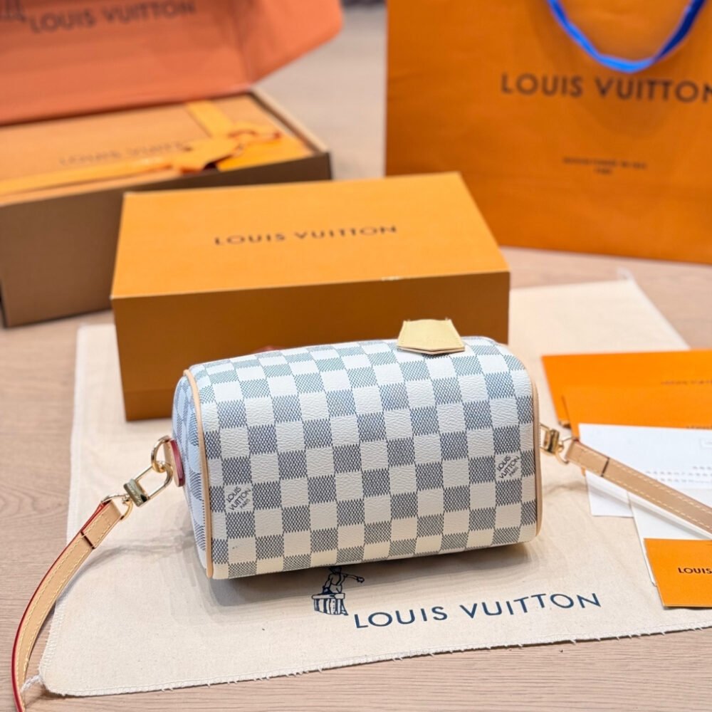 Louis Vuitton Speedy Bandoulière 20 Damier Azur Banana 20cm N40950