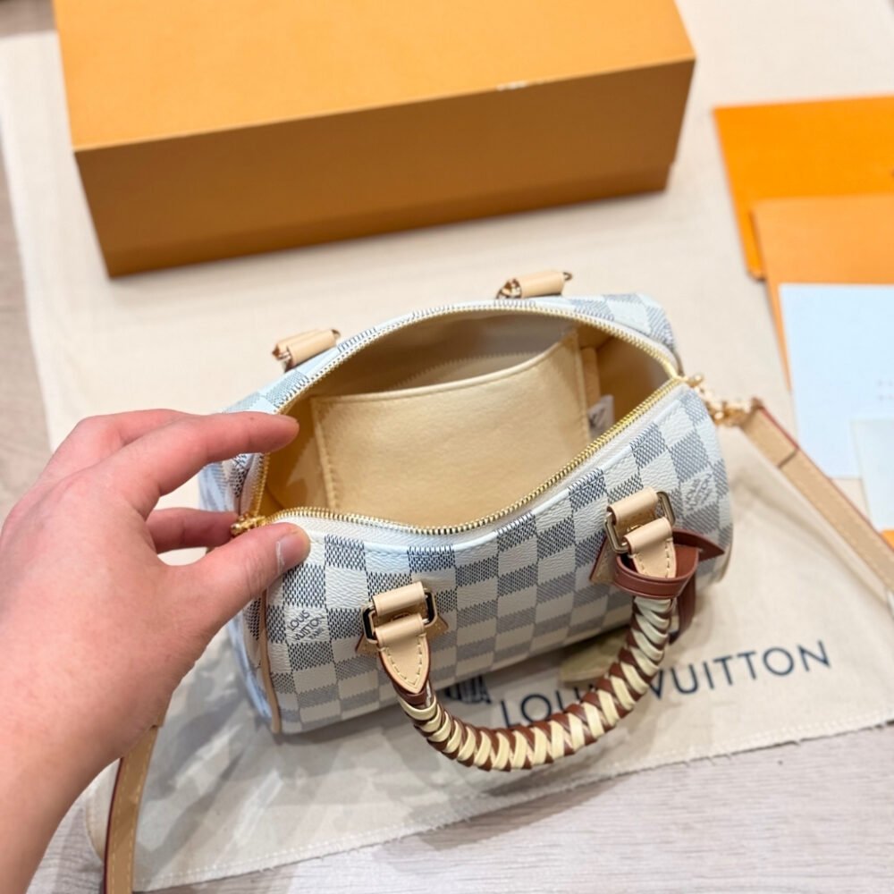 Louis Vuitton Speedy Bandoulière 20 Damier Azur Banana 20cm N40950