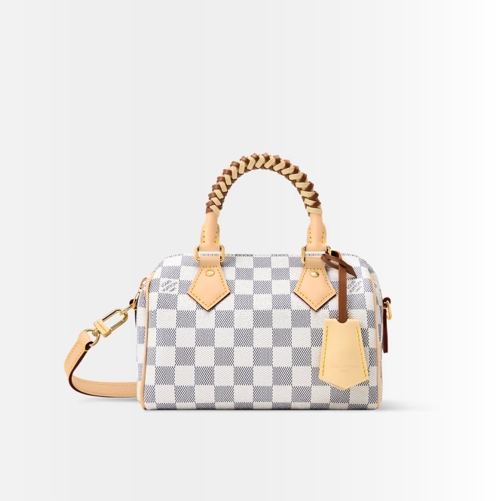 Louis Vuitton Speedy Bandoulière 20 Damier Azur Banana 20cm N40950