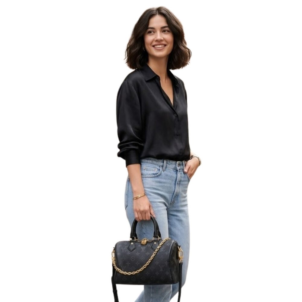 Louis Vuitton Speedy Bandoulière 25 Black 25Cm M26486