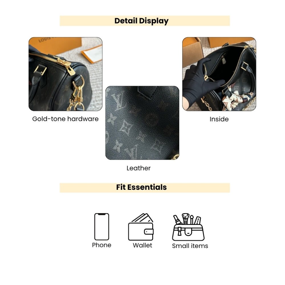 Louis Vuitton Speedy Bandoulière 25 Black 25Cm M26486