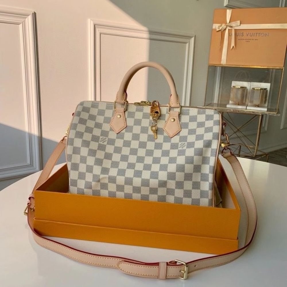Louis Vuitton Speedy Bandoulière 30 Damier Azur 30Cm N41373