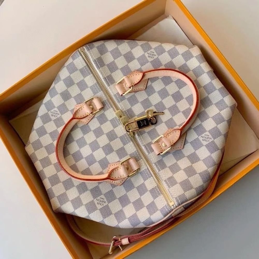 Louis Vuitton Speedy Bandoulière 30 Damier Azur 30Cm N41373