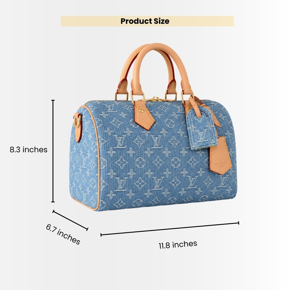 Louis Vuitton Speedy Soft 30 Blue Denim 30Cm M14430