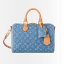 Louis Vuitton Speedy Soft 30 Blue Denim 30Cm M14430