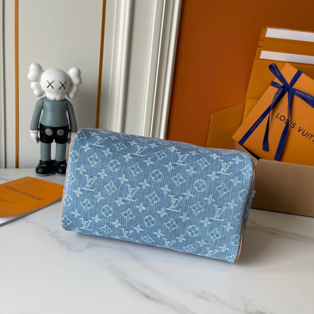 Louis Vuitton Speedy Soft 30 Blue Denim 30Cm M14430