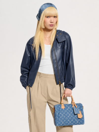 Louis Vuitton Speedy Soft 30 Blue Denim 30Cm M14430
