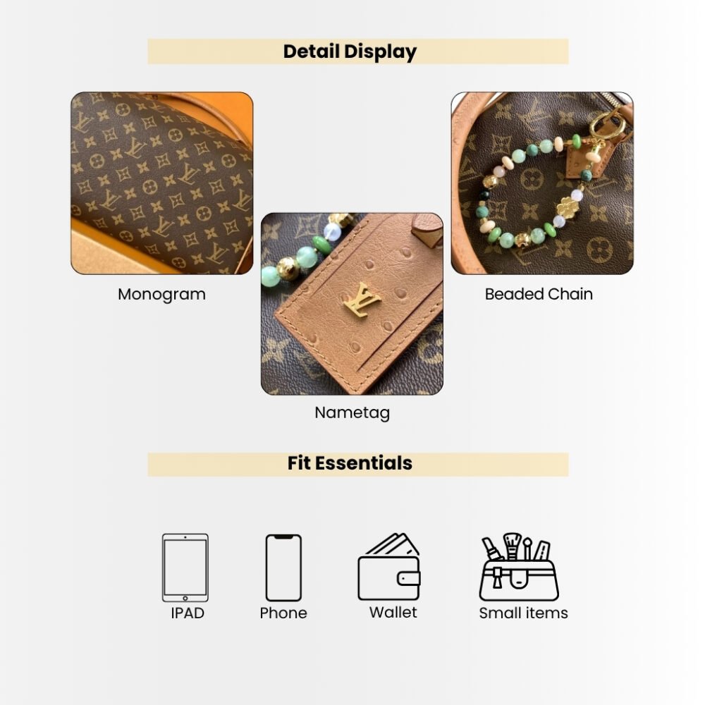 Louis Vuitton Speedy Soft 30 Boho Monogram Tan 30Cm N87212