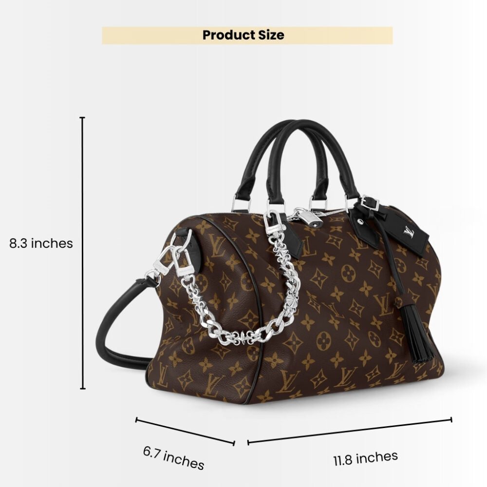 Louis Vuitton Speedy Soft 30 Dark In Monogram Black 30cm M12243