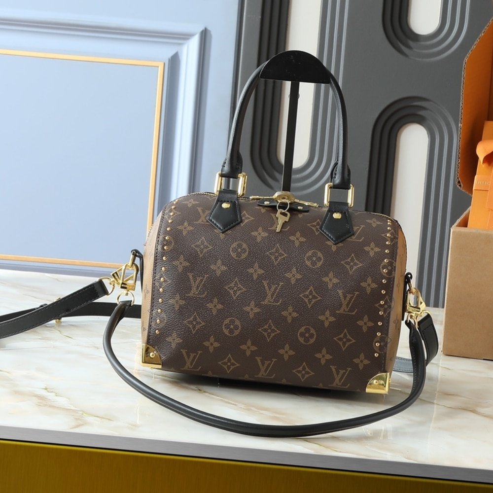 Louis Vuitton Speedy Trunk 25 Monogram Brown 27Cm M26181