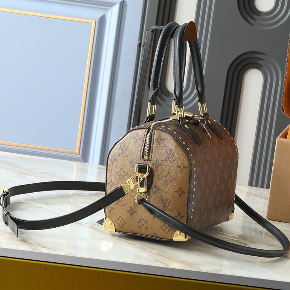 Louis Vuitton Speedy Trunk 25 Monogram Brown 27Cm M26181