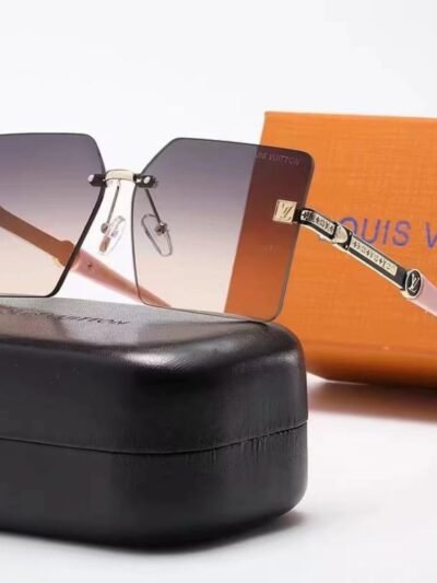 Louis Vuitton Square Sunglasses Metal And Acetate Pink