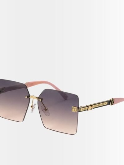 Louis Vuitton Square Sunglasses Metal And Acetate Pink