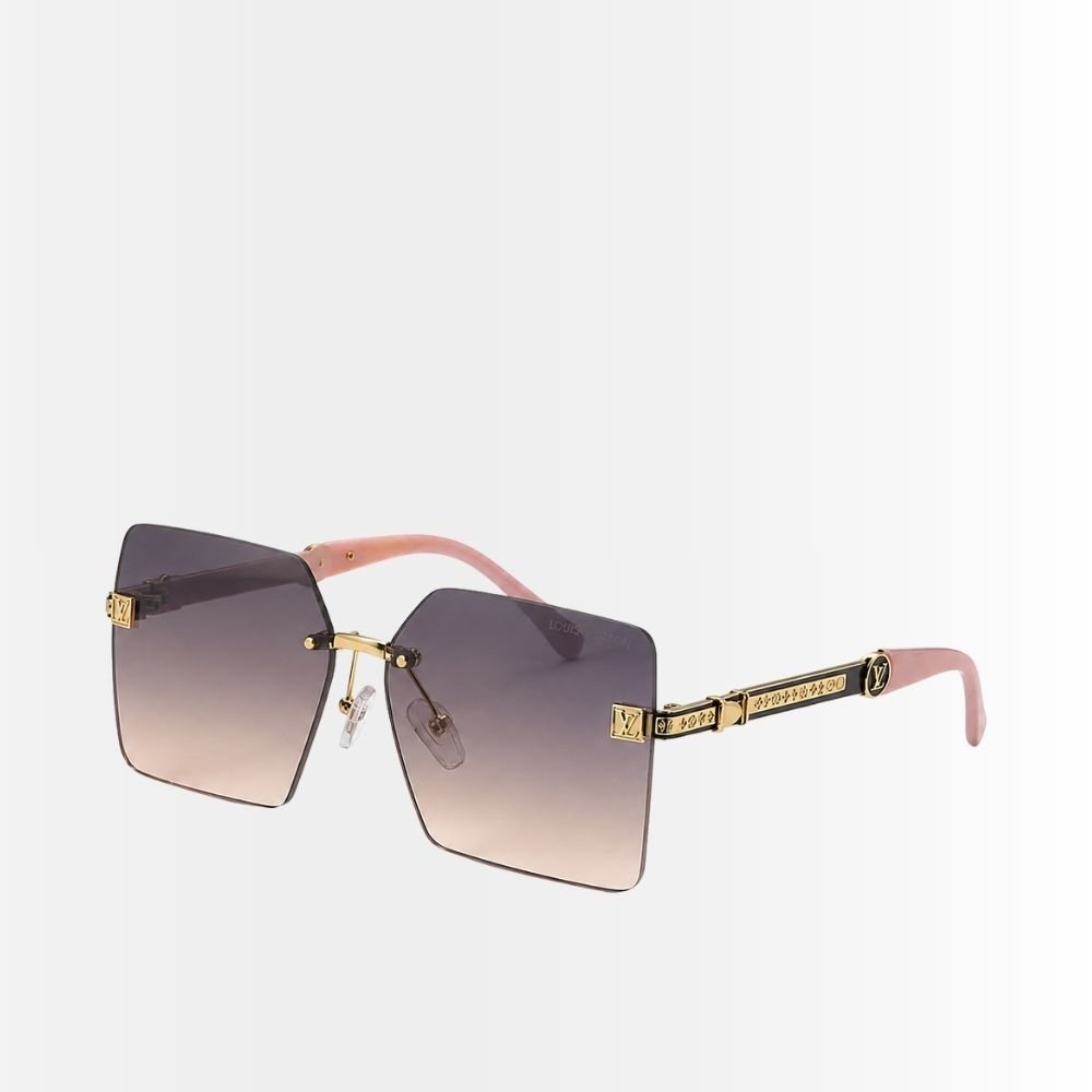 Louis Vuitton Square Sunglasses Metal And Acetate Pink