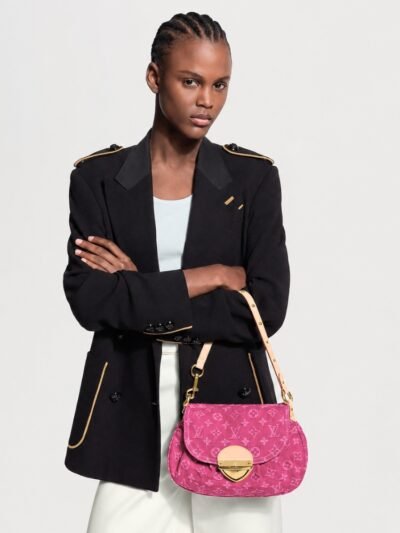 Louis Vuitton Sunset Monogram Denim Fushia 27Cm M28291