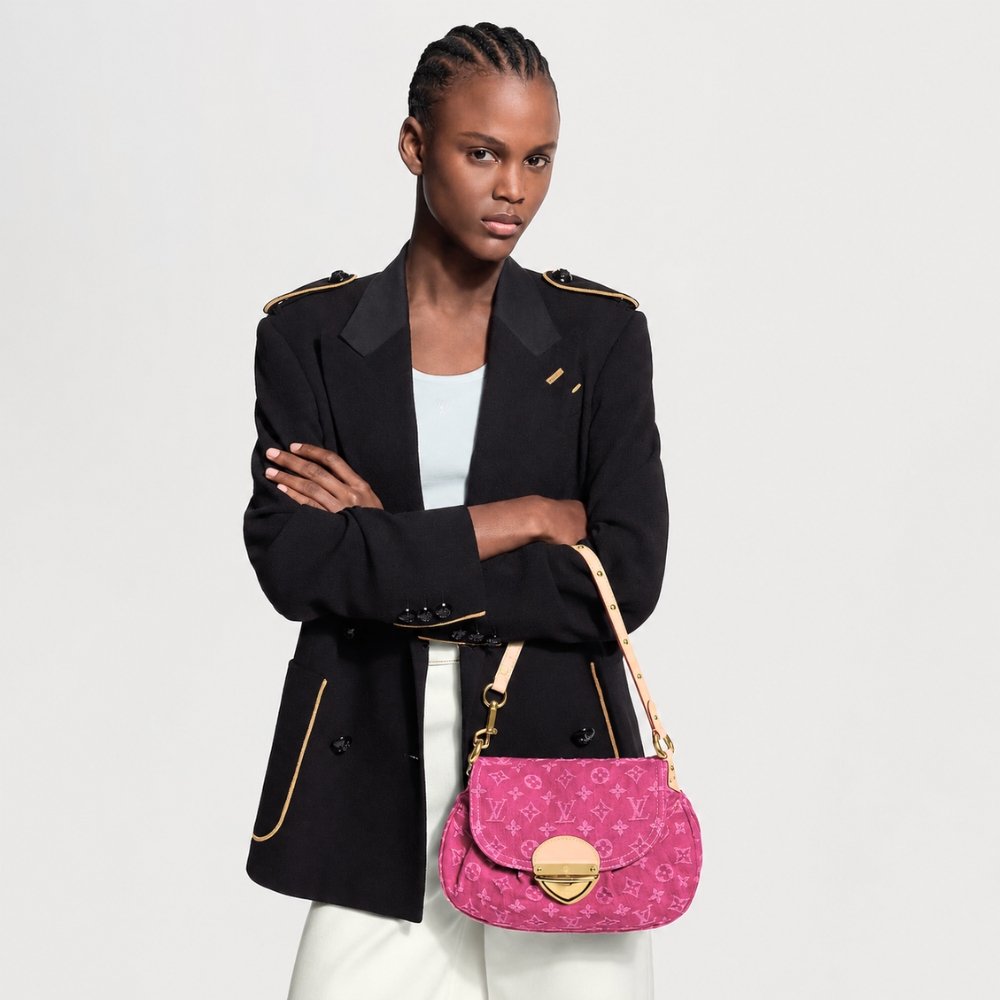 Louis Vuitton Sunset Monogram Denim Fushia 27Cm M28291