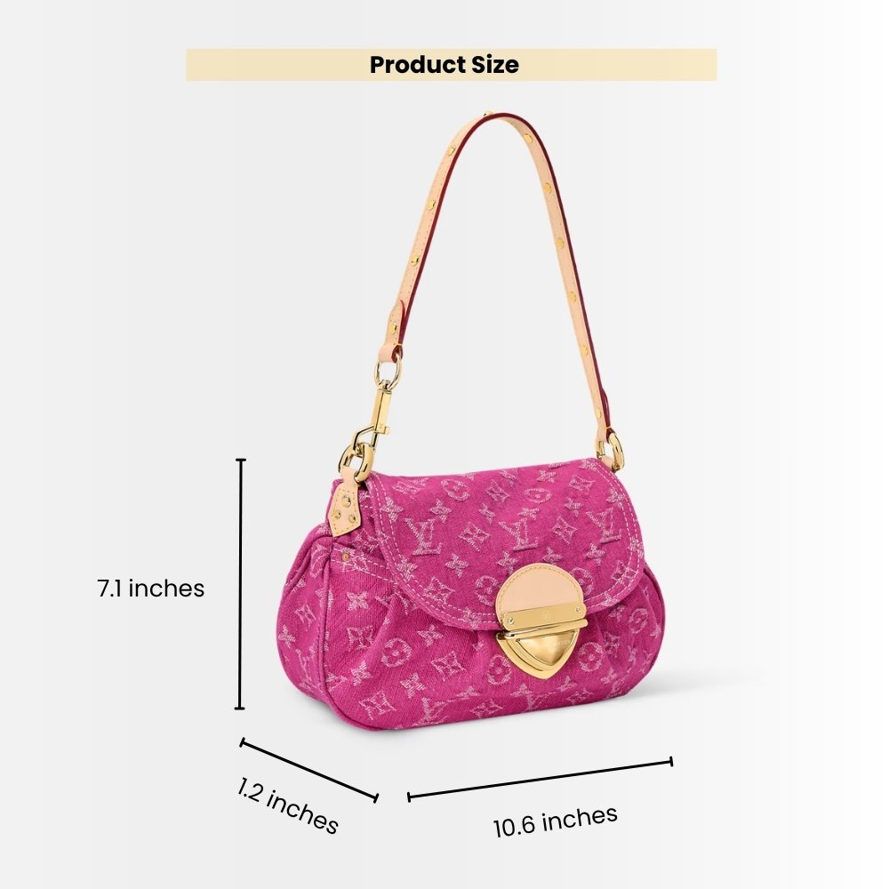 Louis Vuitton Sunset Monogram Denim Fushia 27Cm M28291