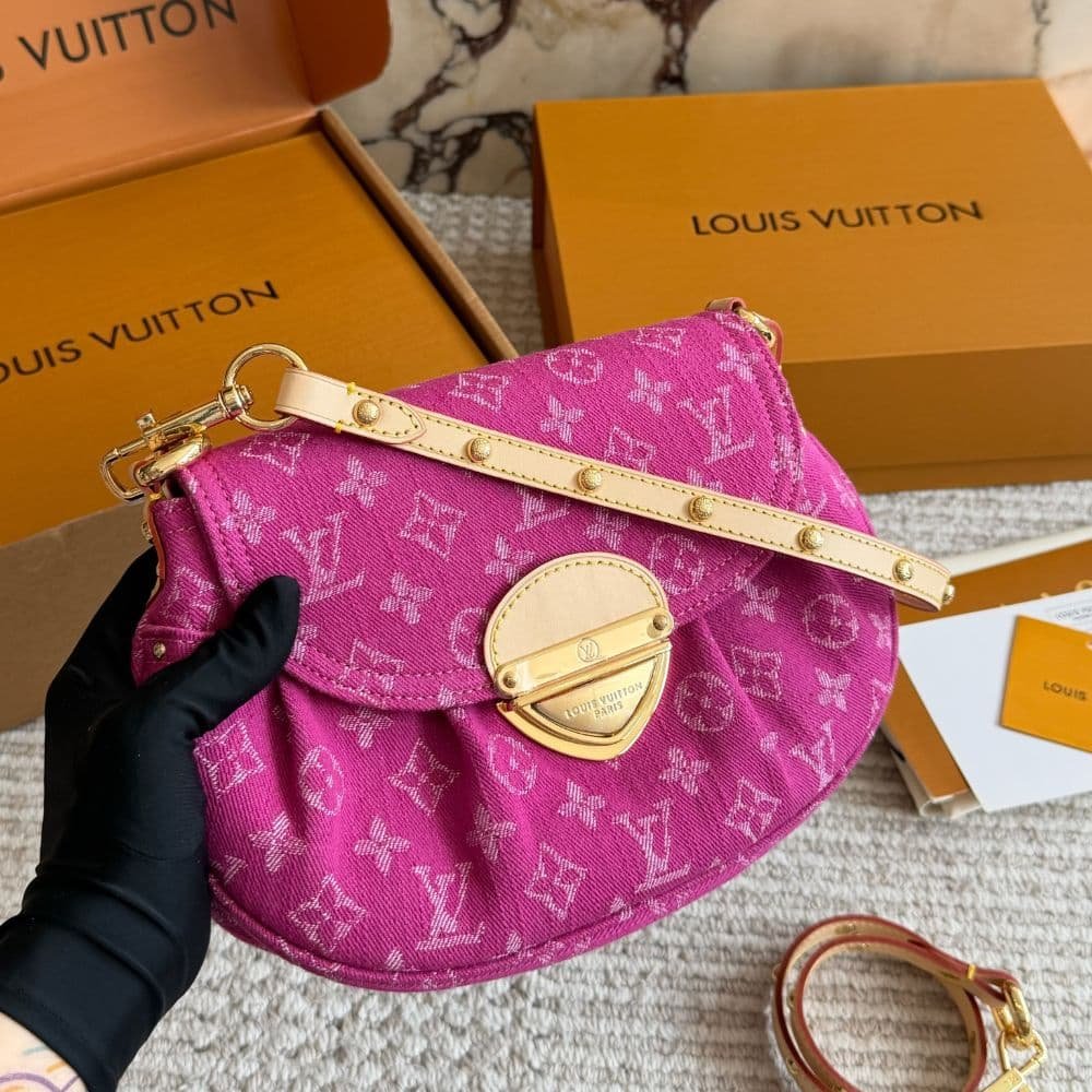 Louis Vuitton Sunset Monogram Denim Fushia 27Cm M28291
