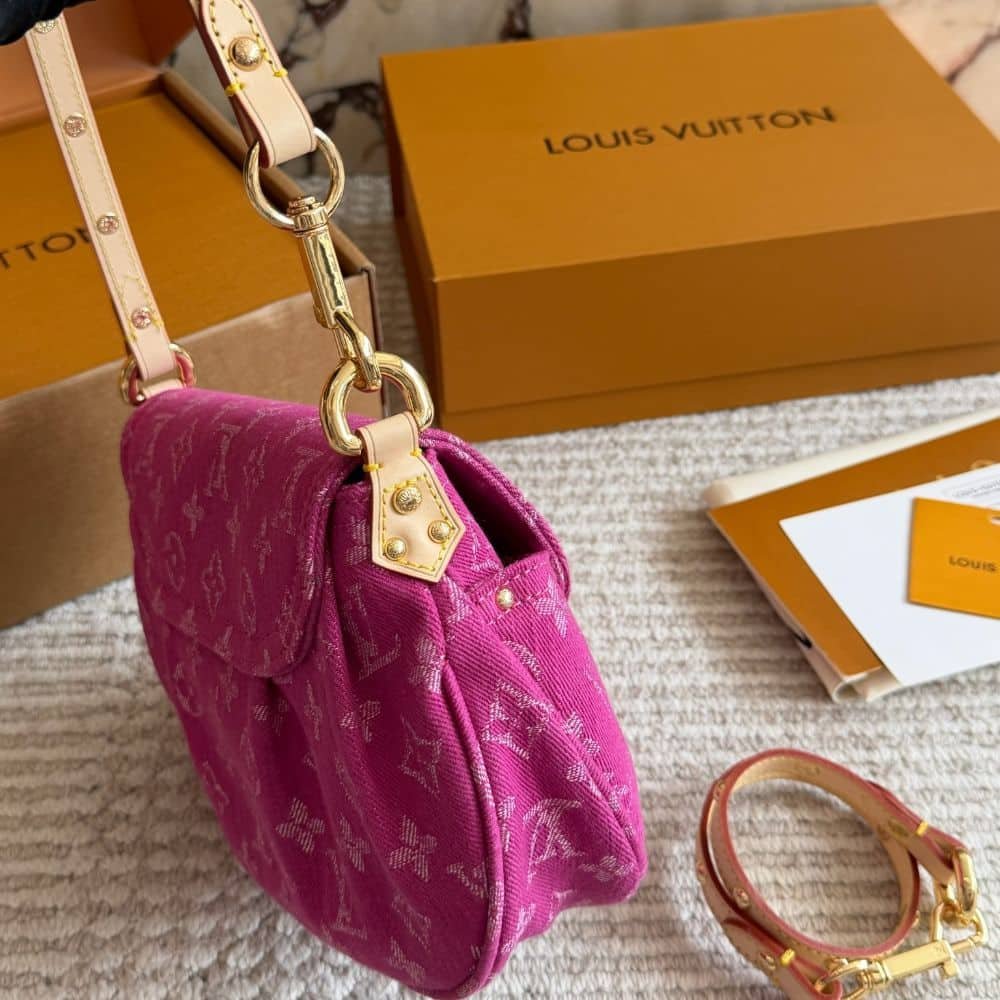 Louis Vuitton Sunset Monogram Denim Fushia 27Cm M28291