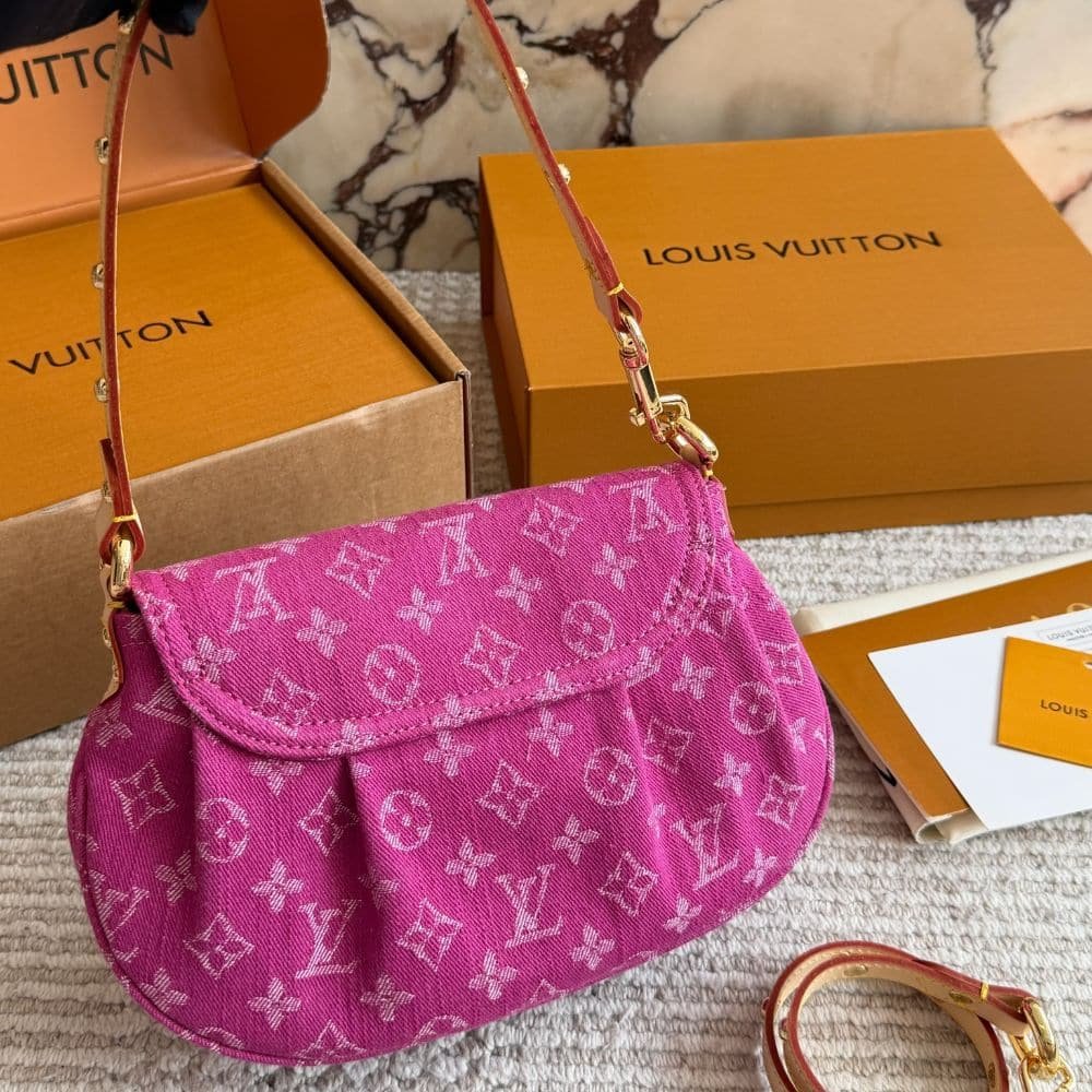 Louis Vuitton Sunset Monogram Denim Fushia 27Cm M28291