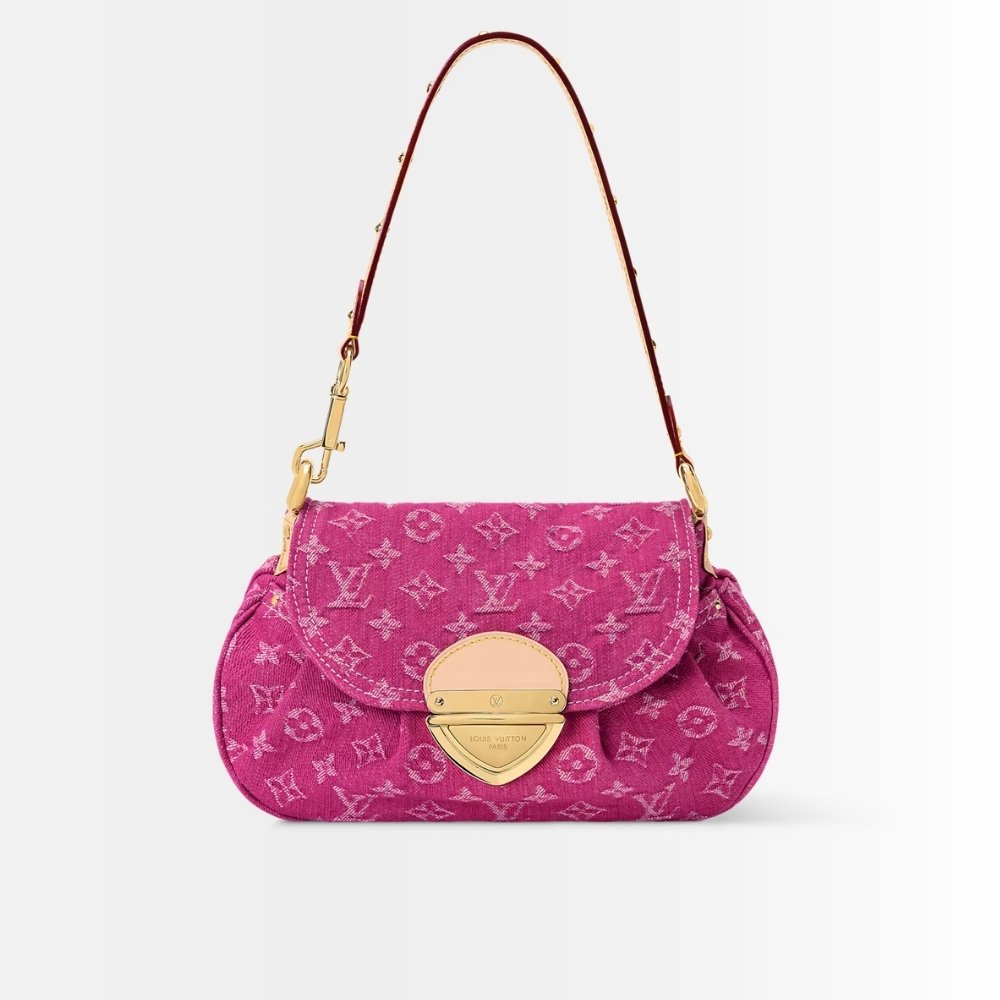 Louis Vuitton Sunset Monogram Denim Fushia 27Cm M28291