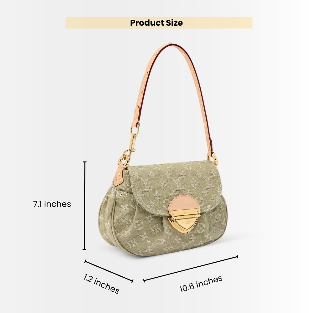 Louis Vuitton Sunset Monogram Denim Khaki 27Cm M27210