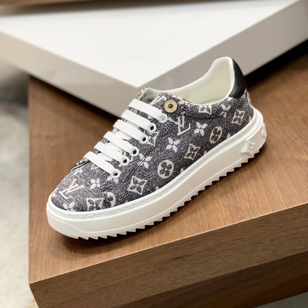 Louis Vuitton Time Out Sneaker Grey Denim 1AAW2S
