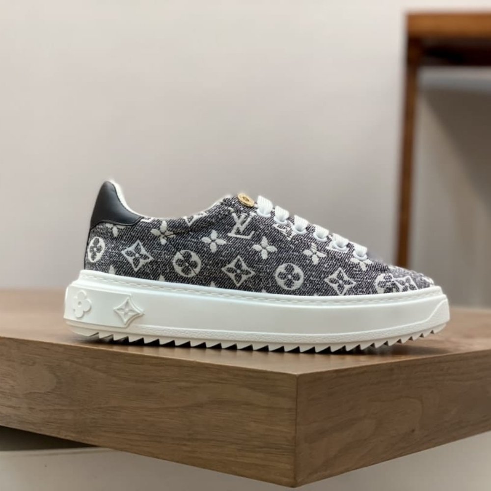 Louis Vuitton Time Out Sneaker Grey Denim 1AAW2S