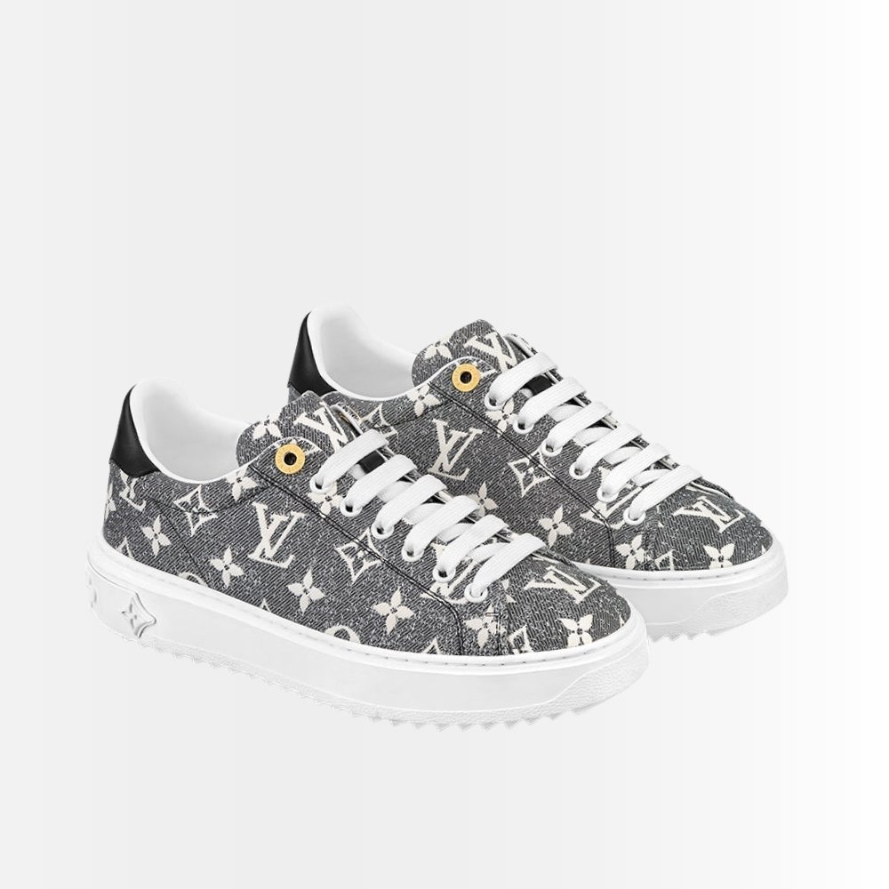 Louis Vuitton Time Out Sneaker Grey Denim 1AAW2S