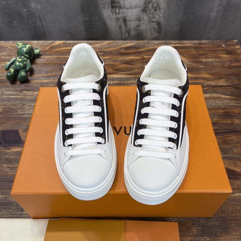 Louis Vuitton Time Out Sneaker Monogram Canvas White Brown 1AAP2X