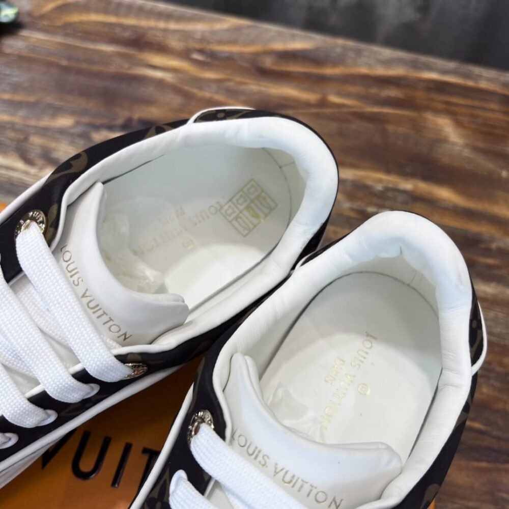 Louis Vuitton Time Out Sneaker Monogram Canvas White Brown 1AAP2X