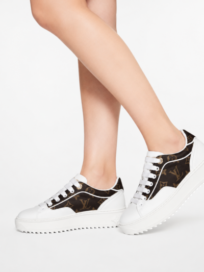 Louis Vuitton Time Out Sneaker Monogram Canvas White Brown 1AAP2X
