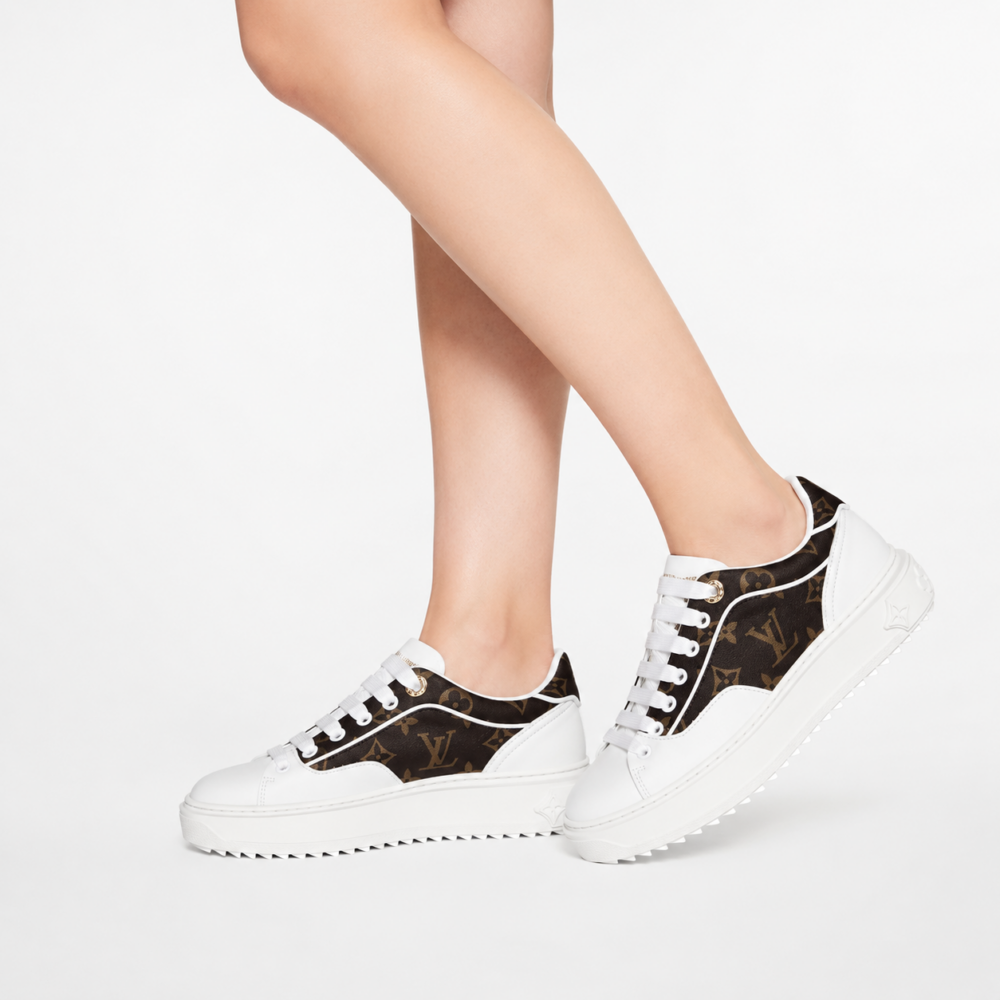 Louis Vuitton Time Out Sneaker Monogram Canvas White Brown 1AAP2X