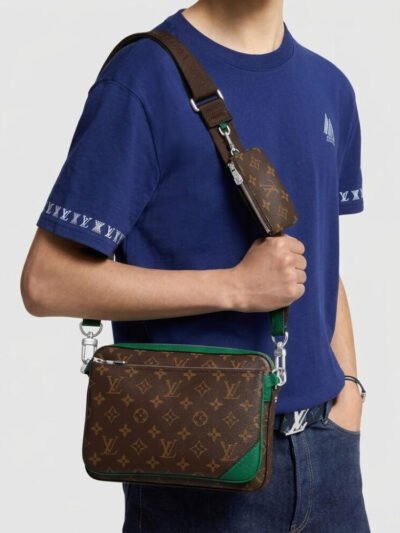 Louis Vuitton Trio Messenger Green 25cm M12766