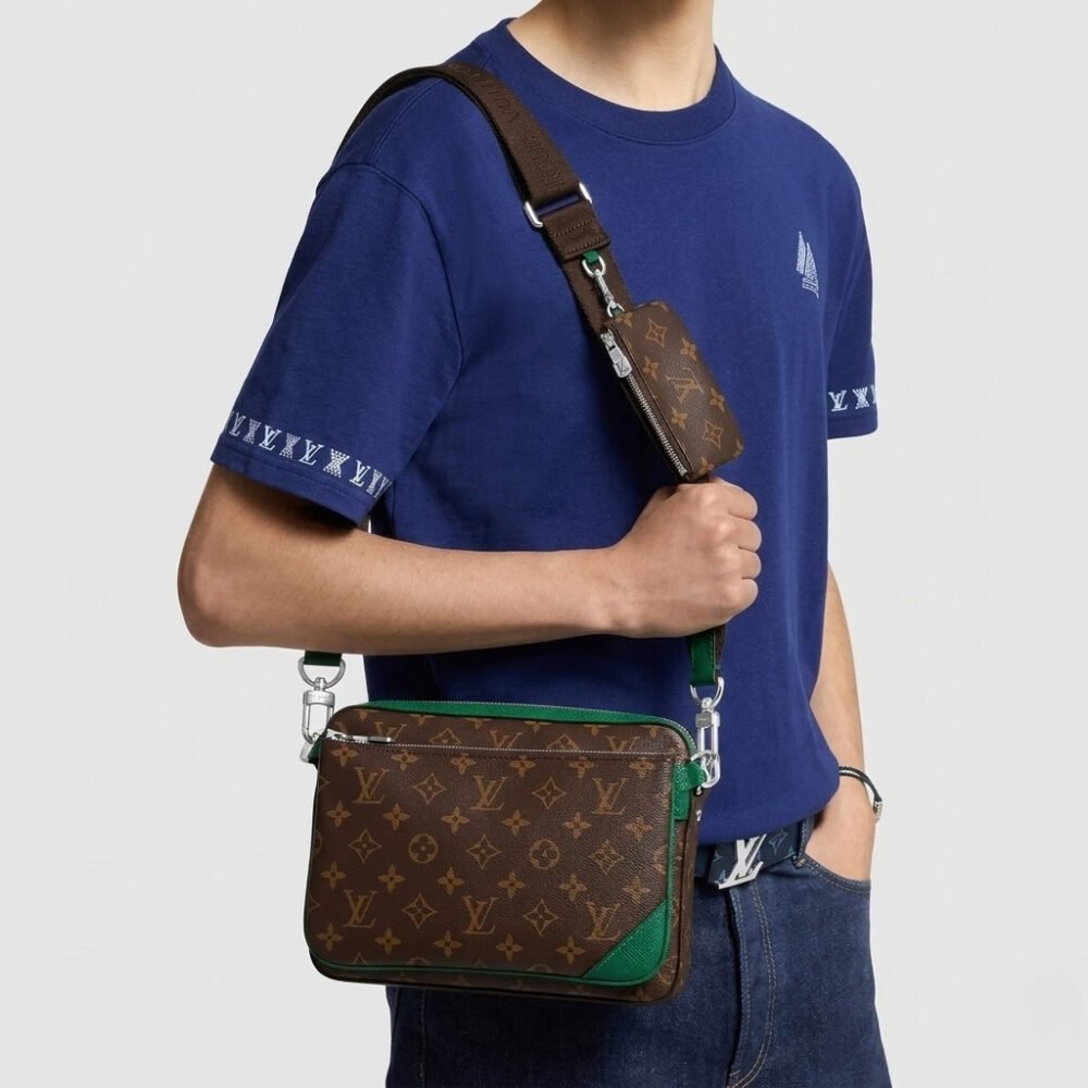 Louis Vuitton Trio Messenger Green 25cm M12766