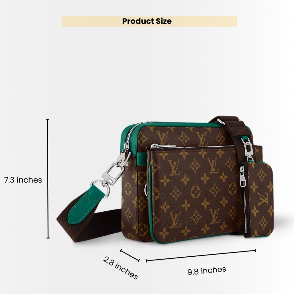 Louis Vuitton Trio Messenger Green 25cm M12766