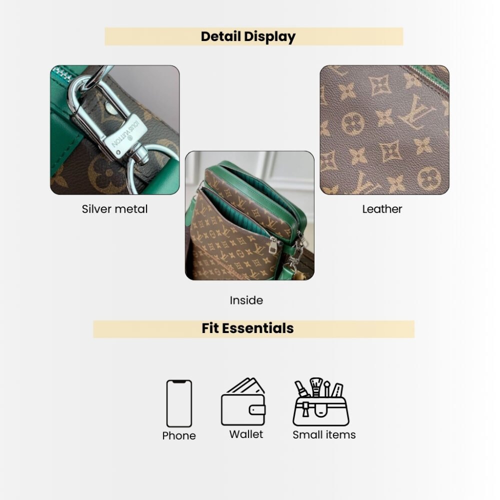 Louis Vuitton Trio Messenger Green 25cm M12766