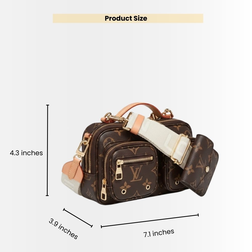 Louis Vuitton Utility Crossbody Monogram Brown 18Cm M80446